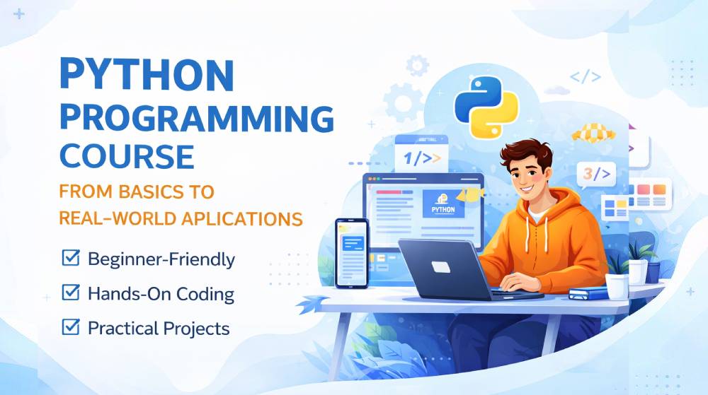 Python Programming Course – From Basics to Real-World Applications
